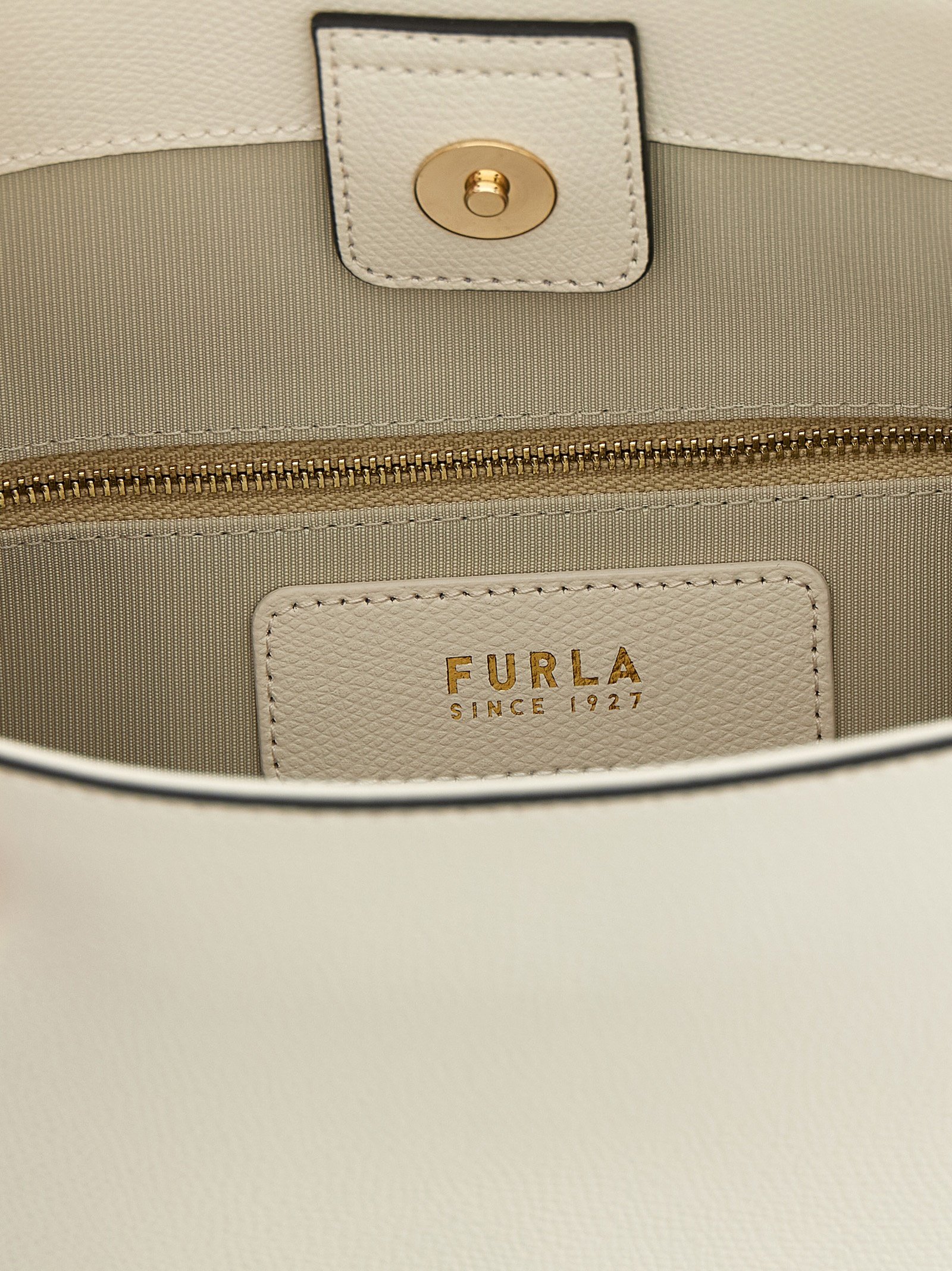White Calfskin Shoulder Bag - Image 4