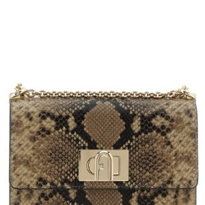 Gray Goatskin Crossbody Bag