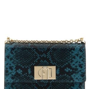 Blue Goatskin Crossbody Bag