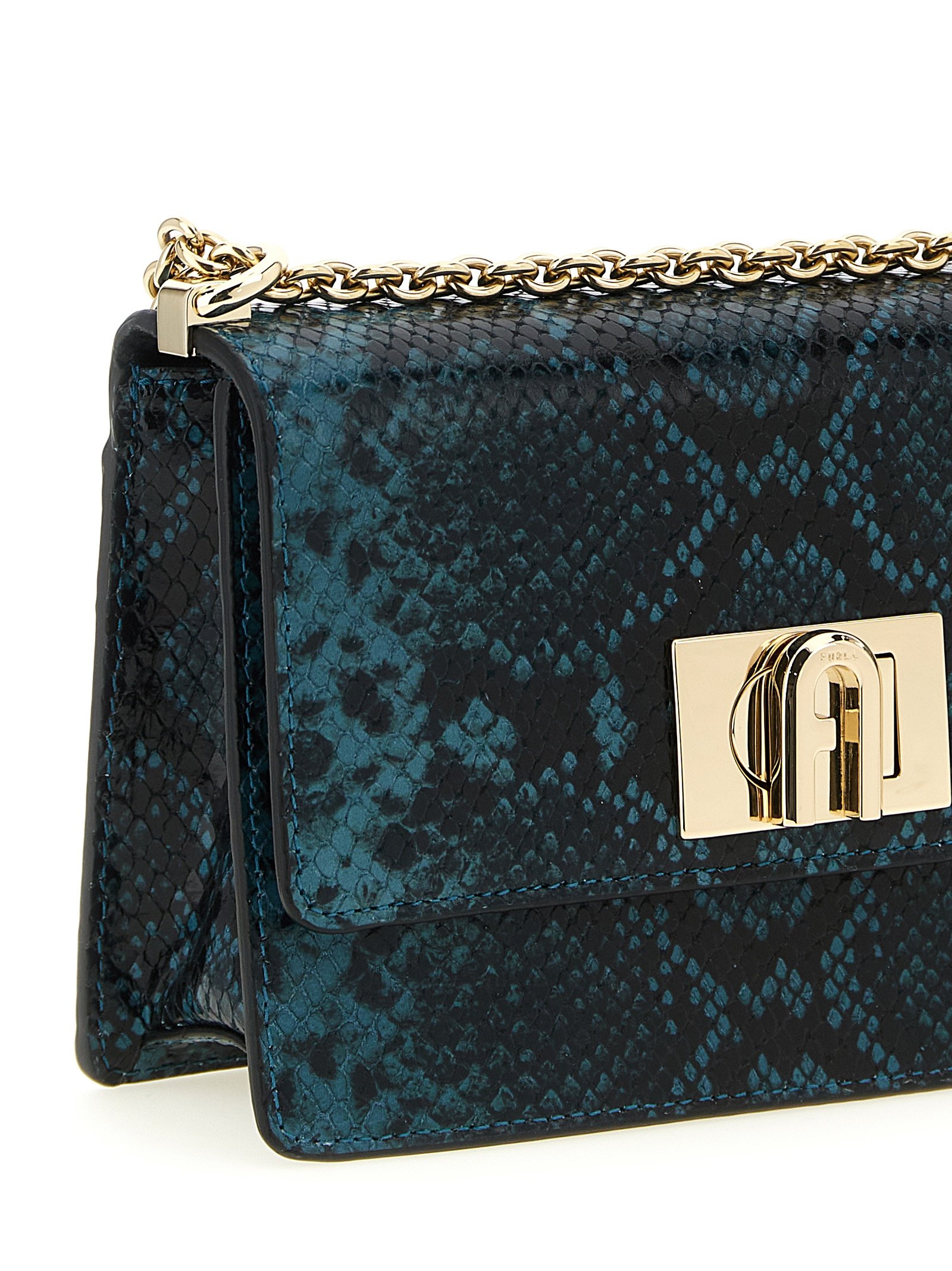 Blue Goatskin Crossbody Bag - Image 3