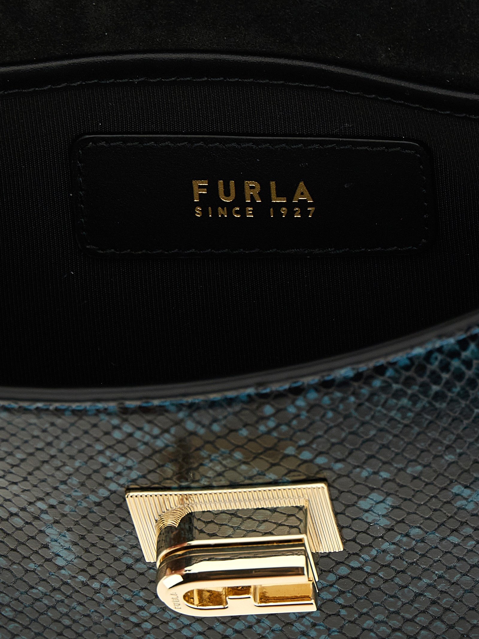 Blue Goatskin Crossbody Bag - Image 4