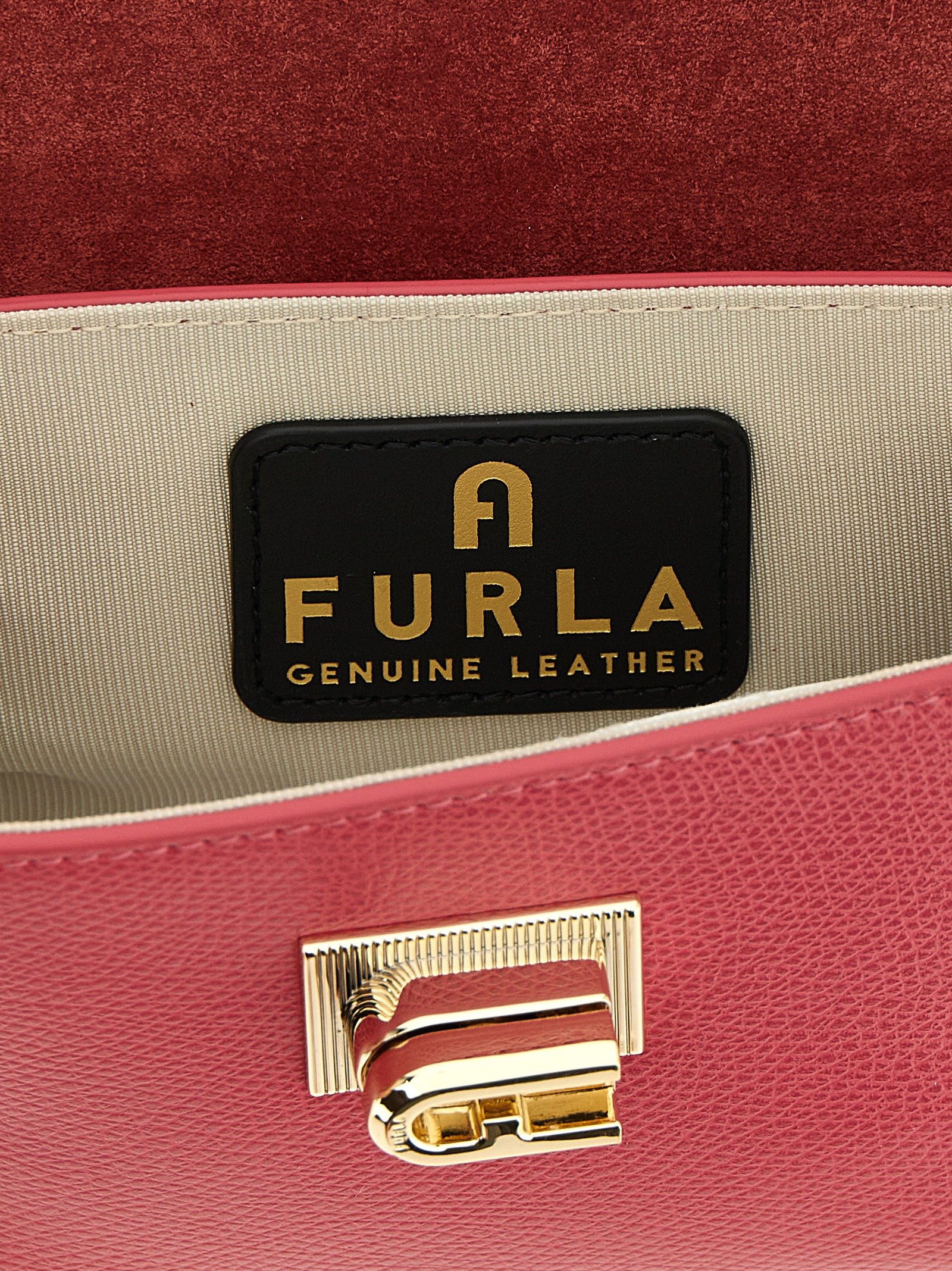 Fuchsia Calfskin Crossbody Bag - Image 4