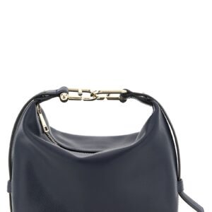 Blue Calfskin Shoulder Bag