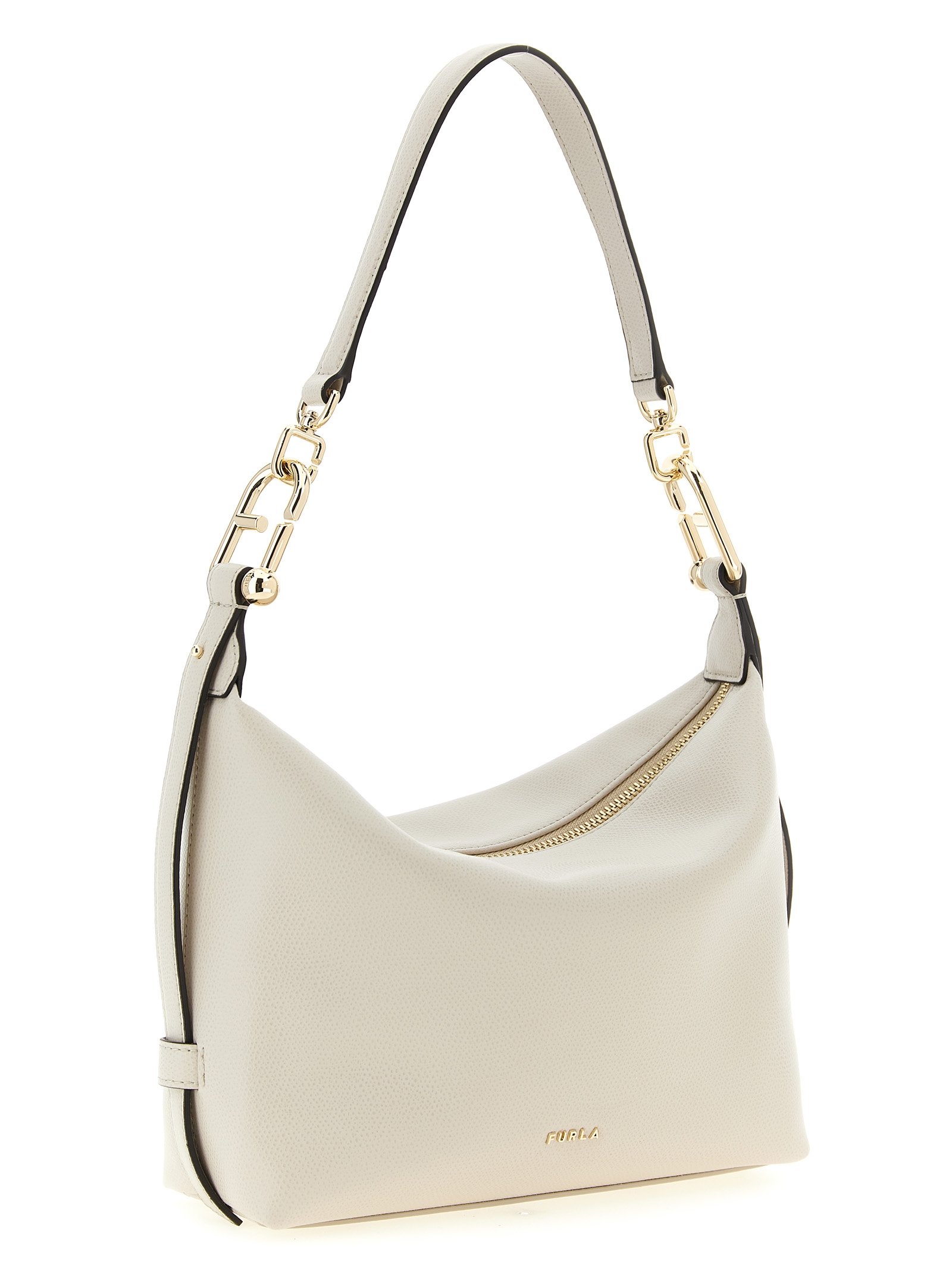 White Calfskin Shoulder Bag - Image 3