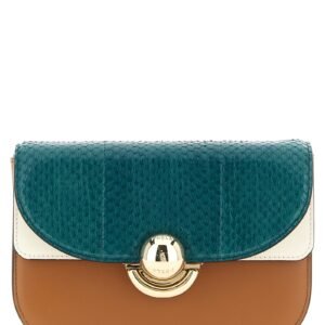 Multicolor Lamb Leather Crossbody Bag