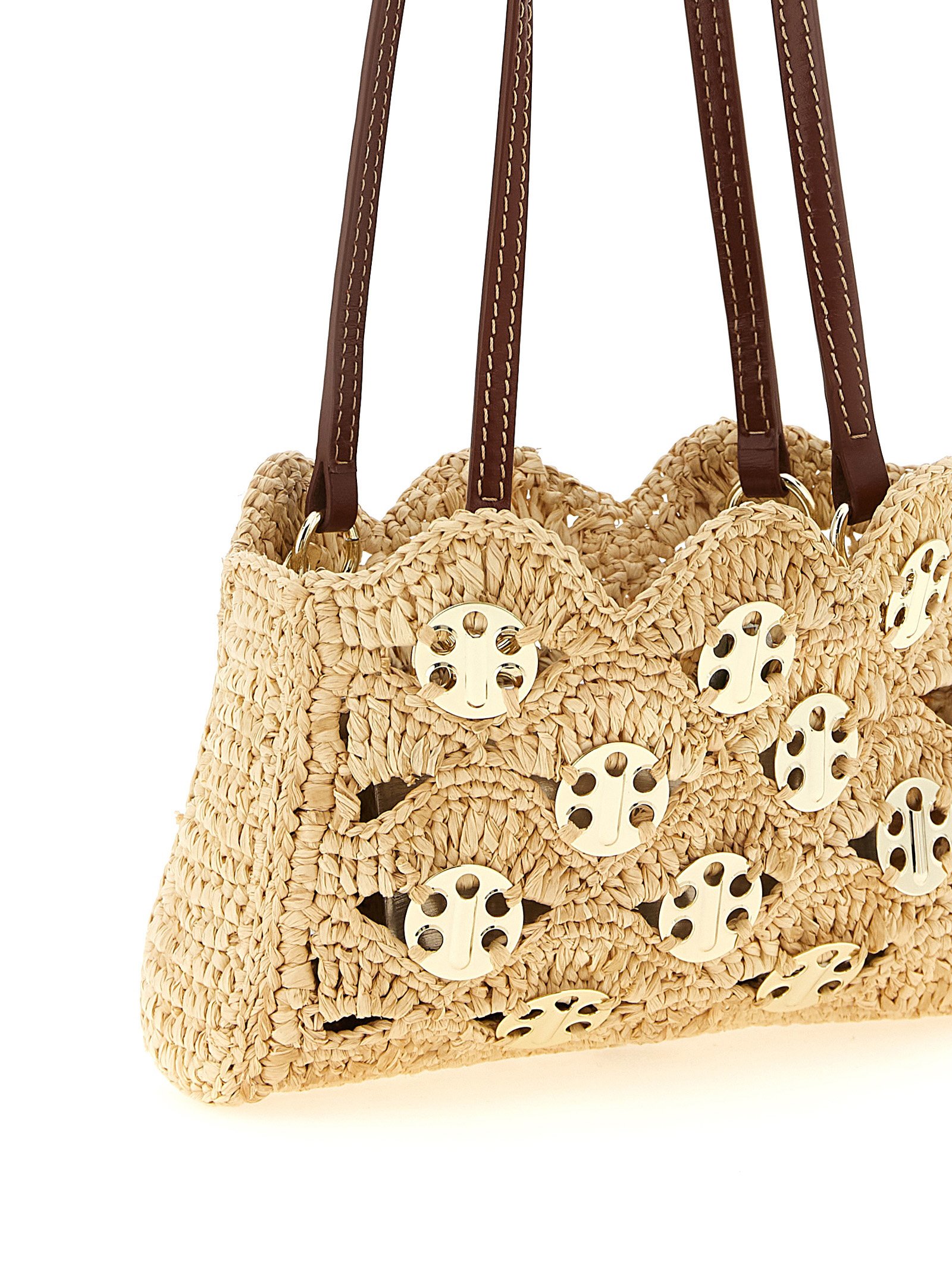 Beige Ramie Shoulder Bag - Image 3