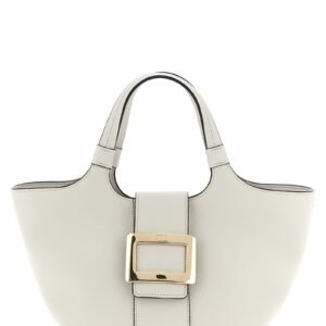 Gray Calfskin Tote Bag
