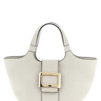 Gray Calfskin Tote Bag