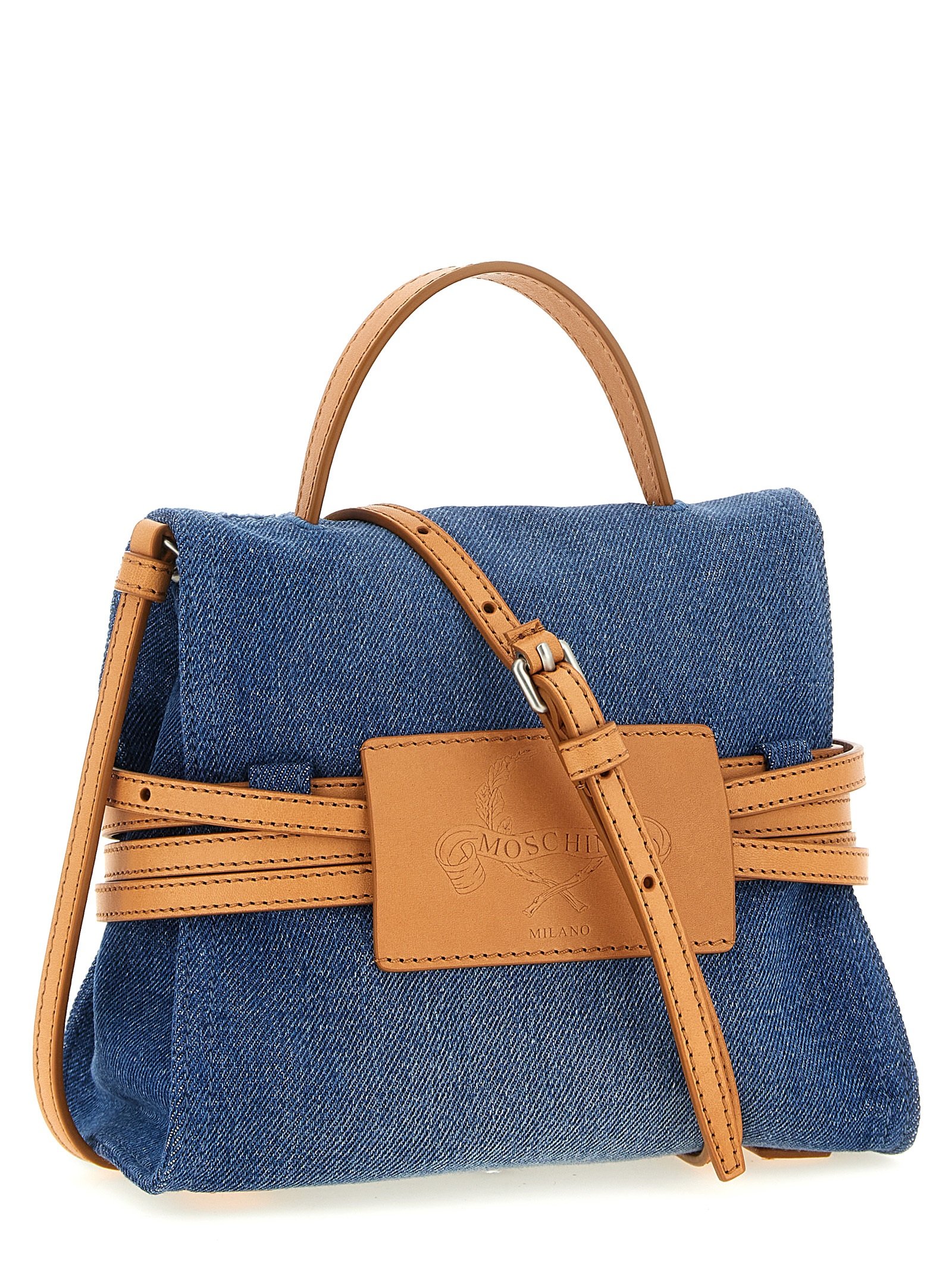 Blue Cotton Handbag - Image 2