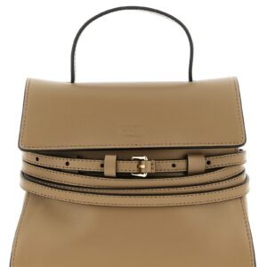 Beige Napa Leather / Calf Bos Taurus Handbag