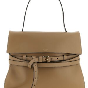 Beige Napa Leather / Calf Bos Taurus Shoulder Bag
