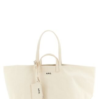 Beige Cotton Tote Bag