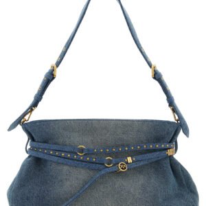 Blue Cotton Shoulder Bag