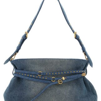 Blue Cotton Shoulder Bag