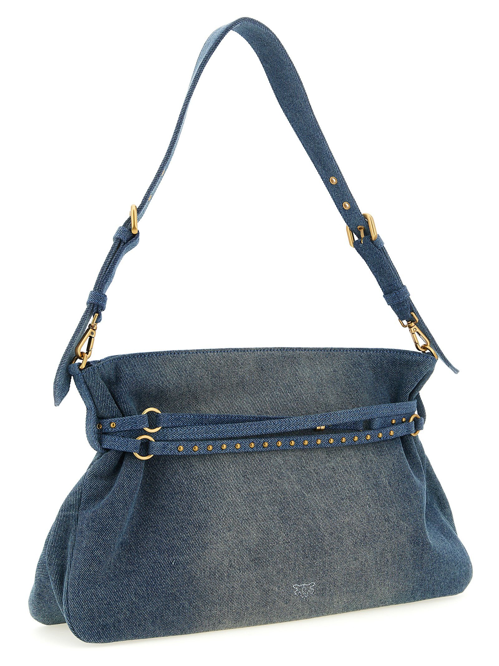 Blue Cotton Shoulder Bag - Image 2