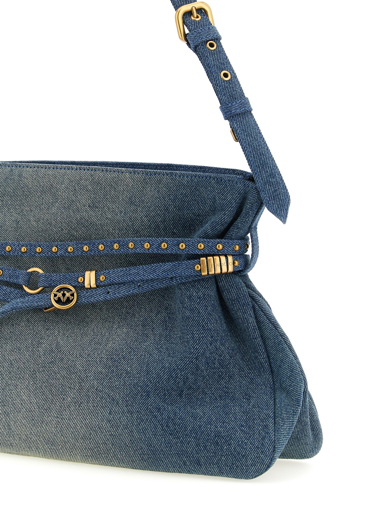 Blue Cotton Shoulder Bag - Image 3