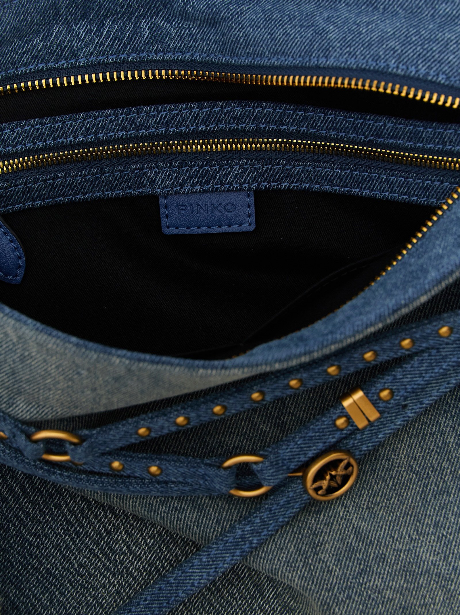 Blue Cotton Shoulder Bag - Image 4