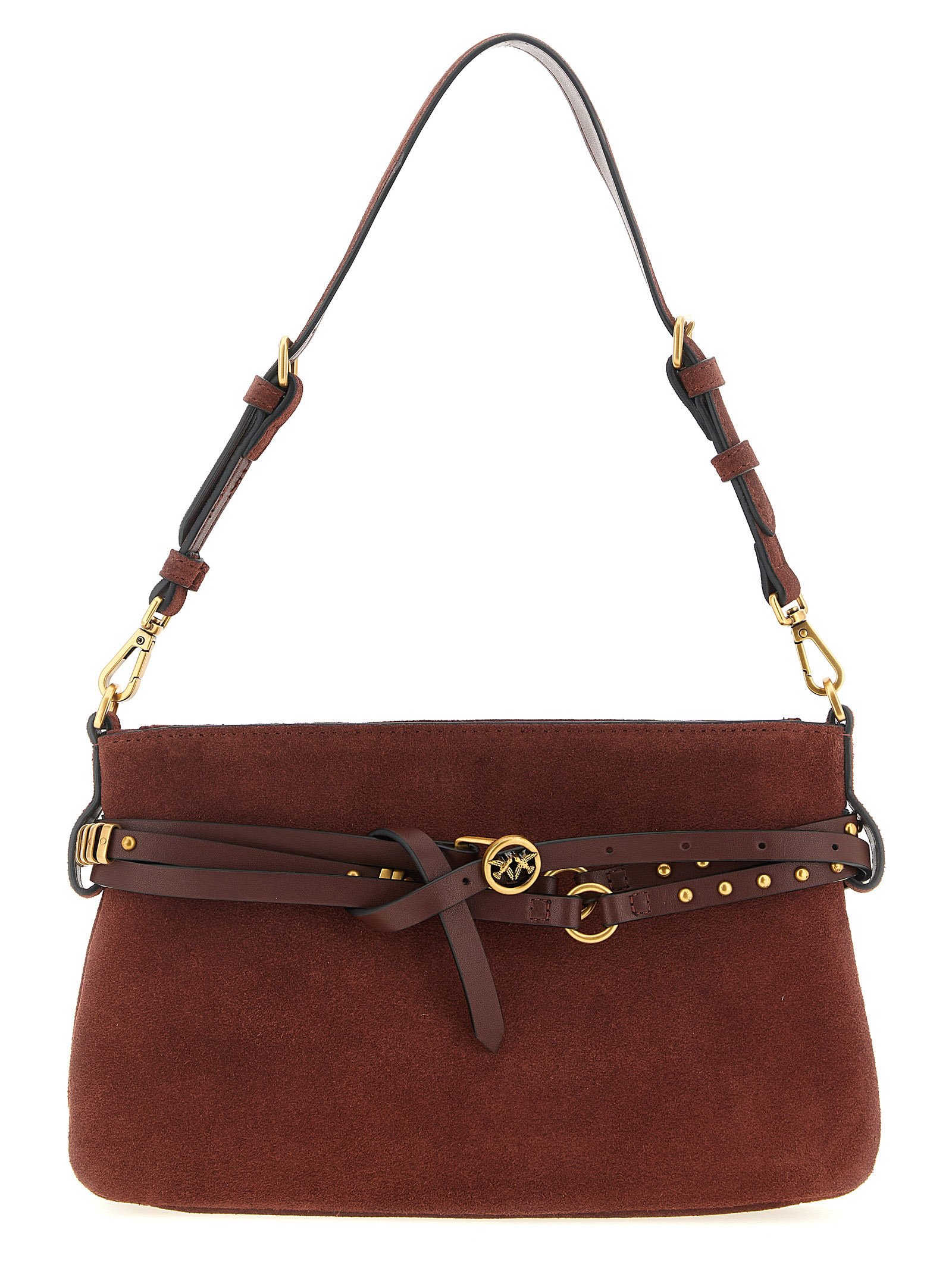 Bordeaux Lamb Leather Shoulder Bag