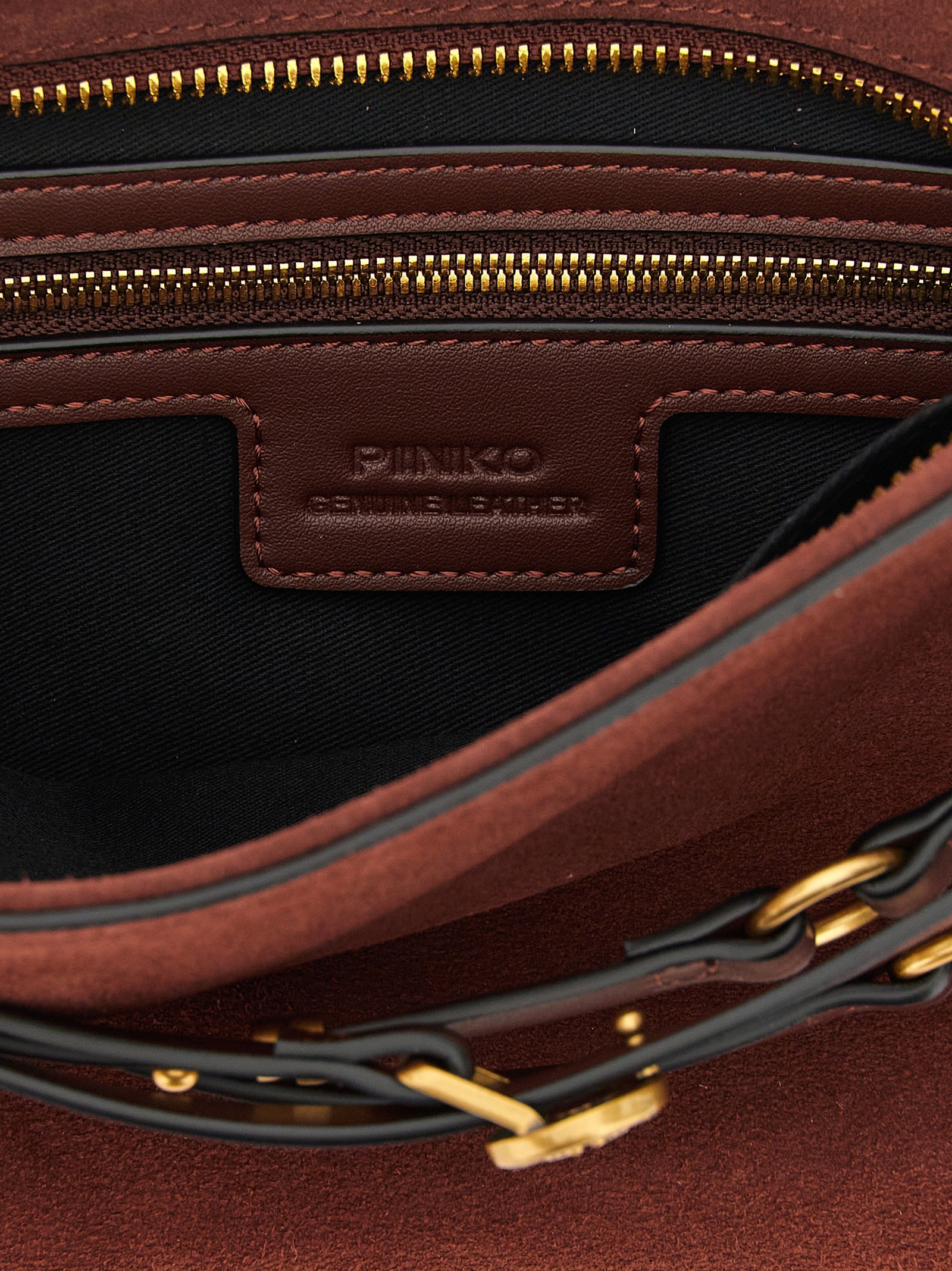 Bordeaux Lamb Leather Shoulder Bag - Image 4