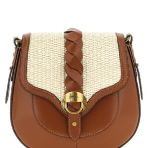 Brown Calfskin Crossbody Bag