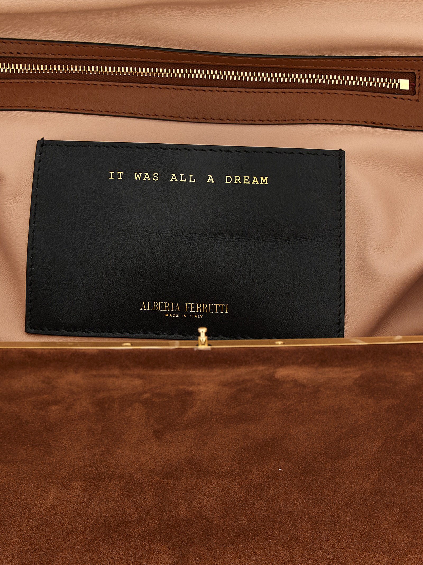 Brown Leather Clutch Bag - Image 4