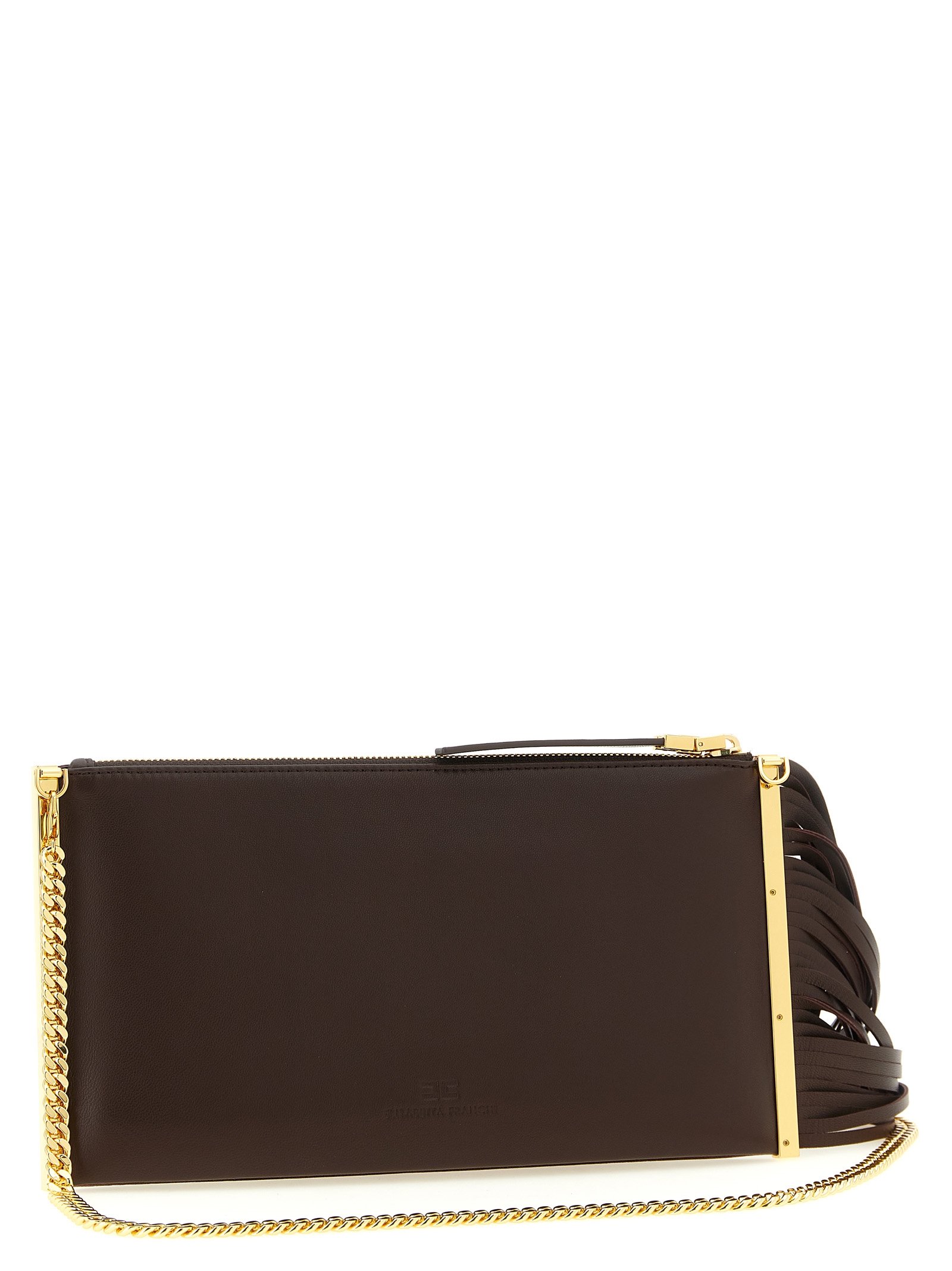 Brown Leather Clutch Bag - Image 2