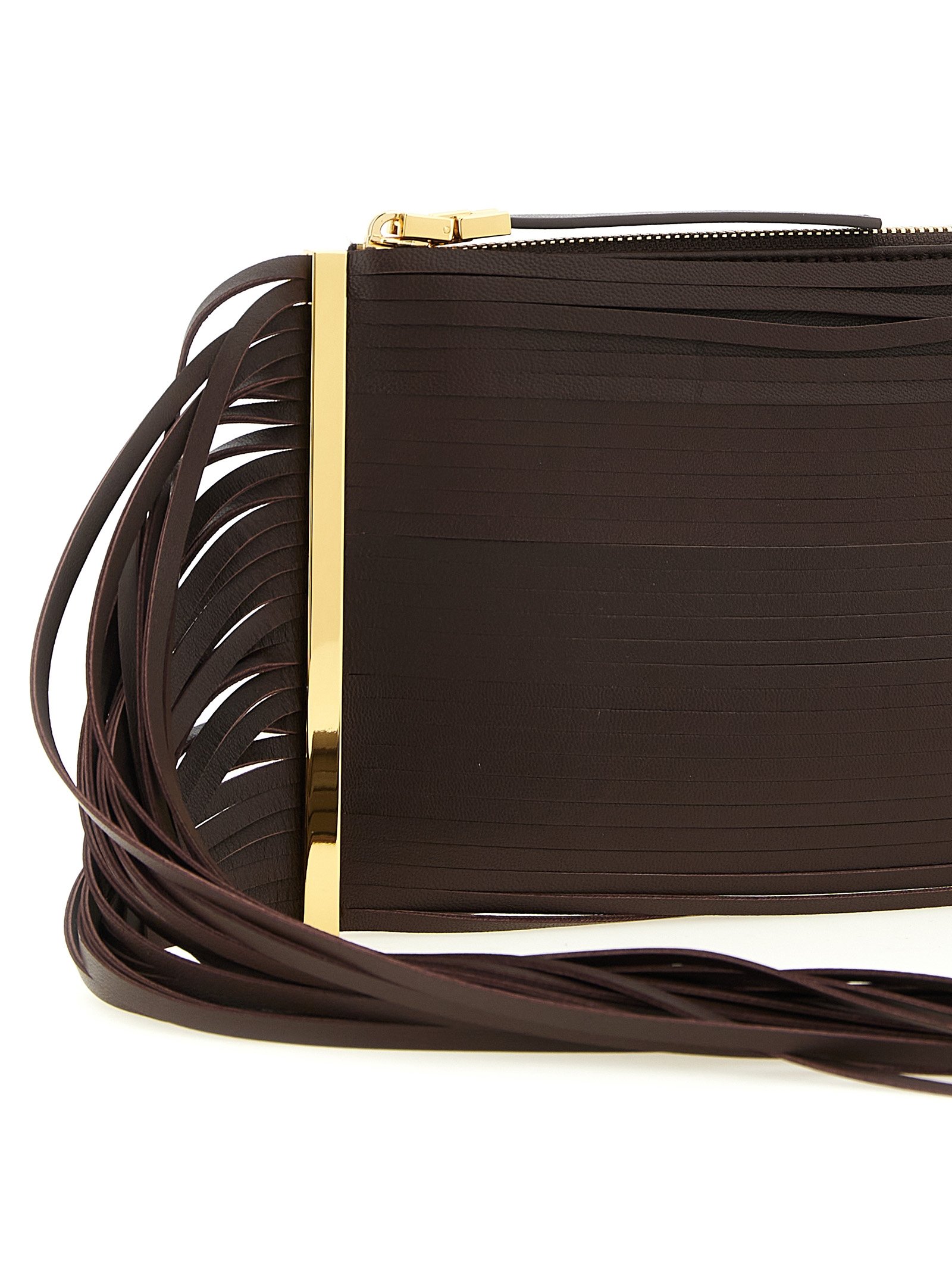 Brown Leather Clutch Bag - Image 3