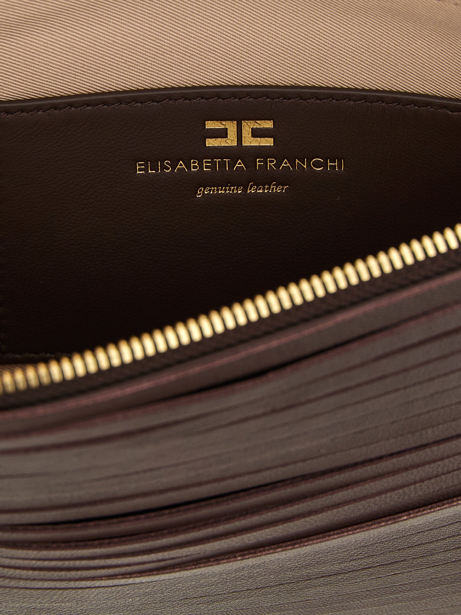 Brown Leather Clutch Bag - Image 4
