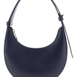 Blue Calfskin Shoulder Bag