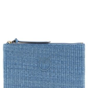 Blue Polypropylene Clutch Bag