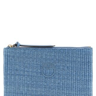 Blue Polypropylene Clutch Bag