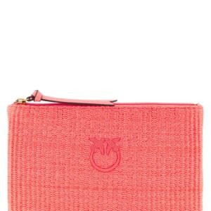 Fuchsia Polypropylene Clutch Bag