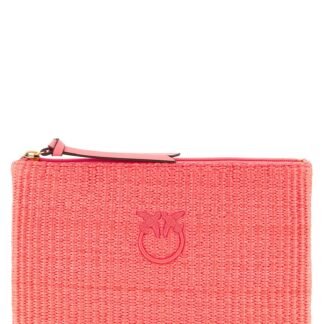 Fuchsia Polypropylene Clutch Bag