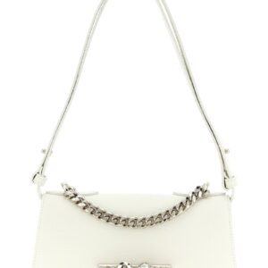 White Calfskin Shoulder Bag