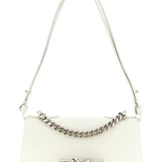 White Calfskin Shoulder Bag