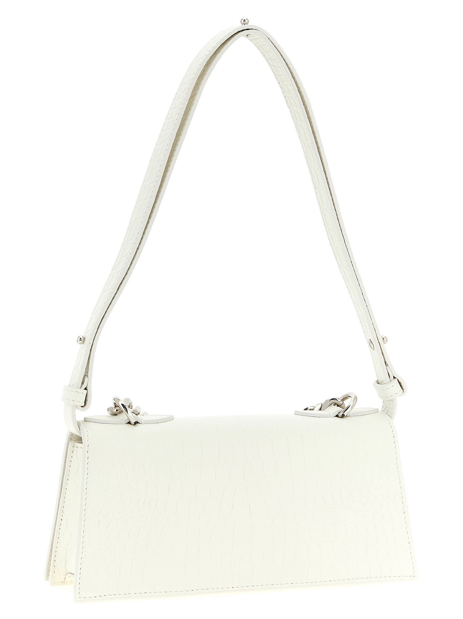 White Calfskin Shoulder Bag - Image 2
