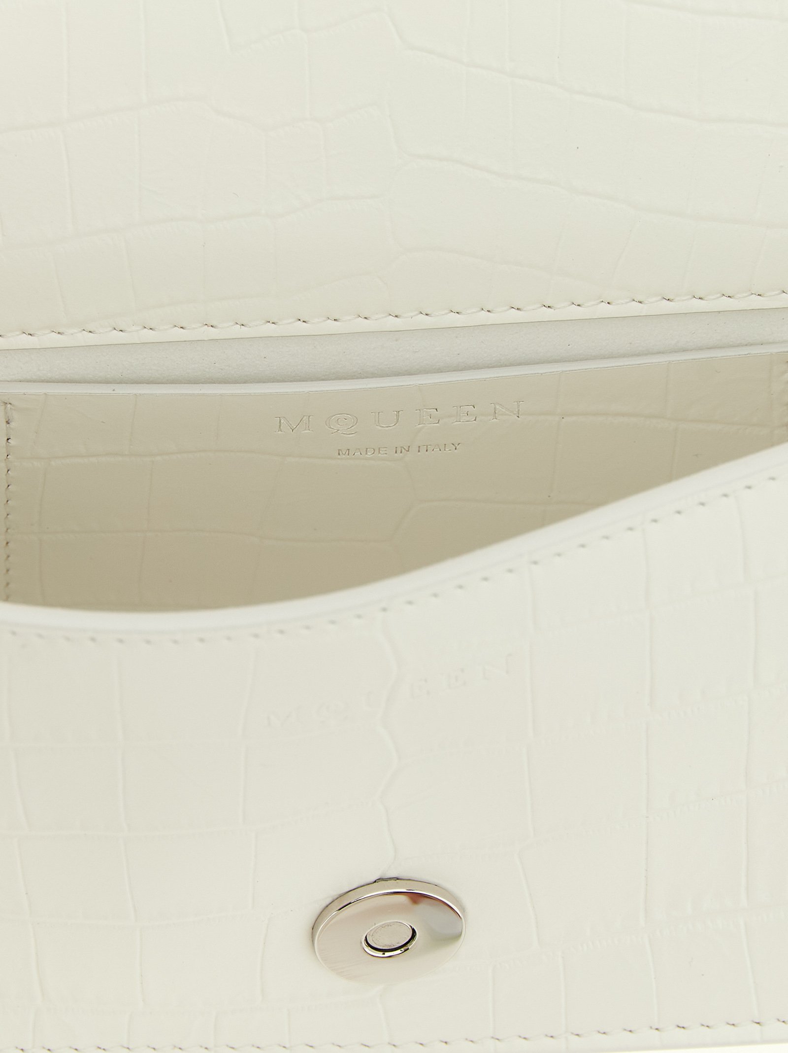 White Calfskin Shoulder Bag - Image 4