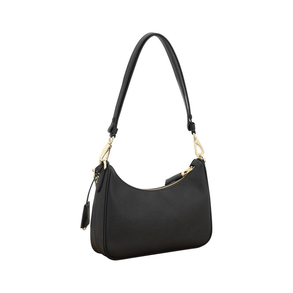 Black Calf Leather Bos Taurus Shoulder Bag - Image 3