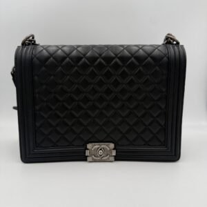 Bicolor Leather Handbag