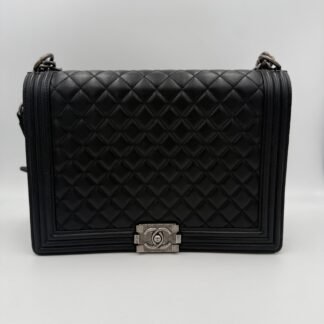Bicolor Leather Handbag