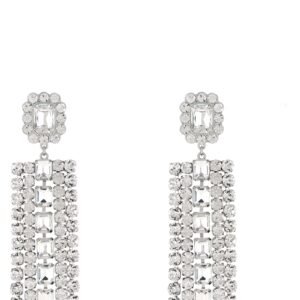 Silver Cotton Earrings