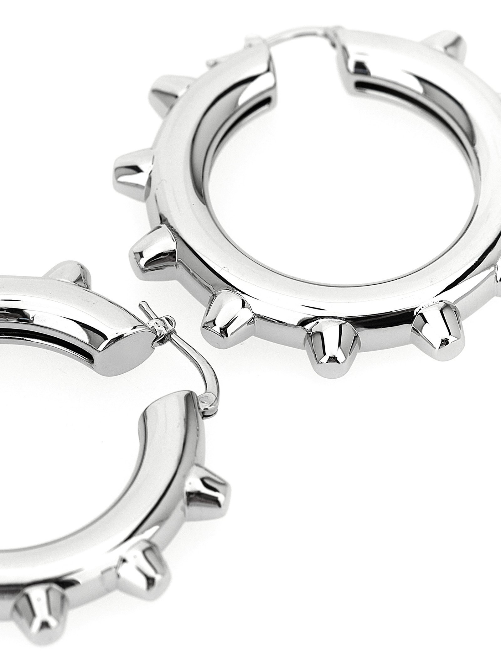 Silver Brass Earrings - Image 3