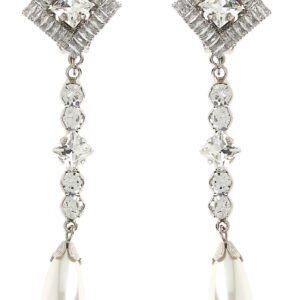 Silver Plastic Earrings
