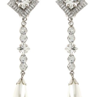 Silver Plastic Earrings