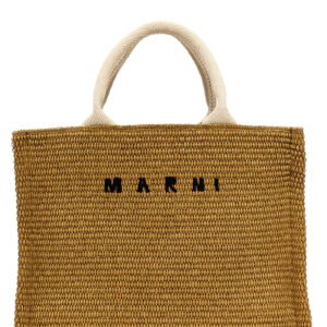 Beige Cotton Tote Bag
