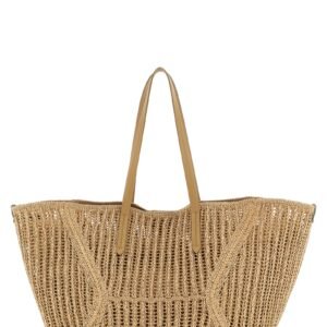 Beige Polyamide Shoulder Bag