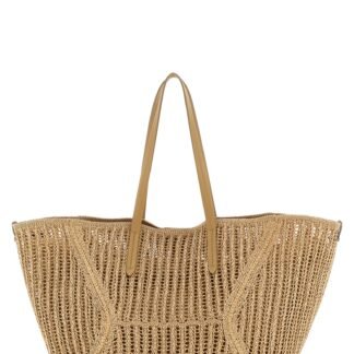 Beige Polyamide Shoulder Bag