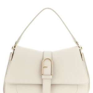 Beige Calfskin Shoulder Bag