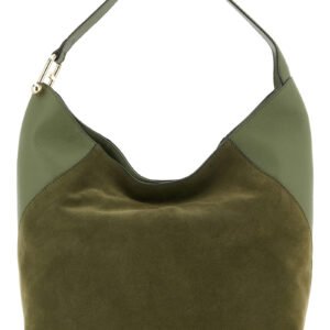 Bicolor Calfskin Shoulder Bag