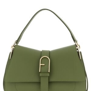 Bicolor Calfskin Shoulder Bag
